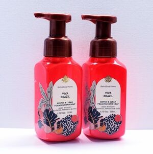 Bath & Body Works VIVA BRAZIL Gentle & Clean Foaming Hand Soap, 8.75 oz (2 Pcs)